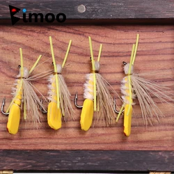 Bimoo Moscas Secas Trucha Yellow Hopper Madam X Dry Fly Tamaño #10