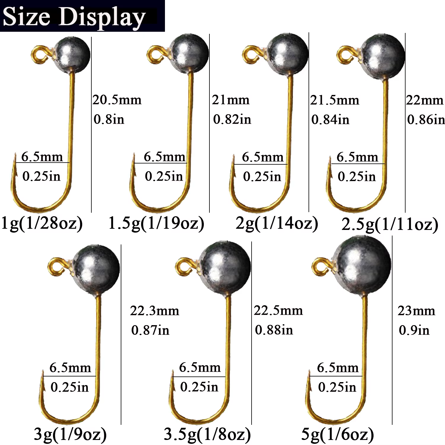 Cabezas Jig Micro para pesca en hielo 1-5g - imagen 2
