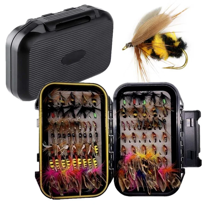 Kit de moscas Ninfa húmeda y seca con caja de transporte - imagen 4