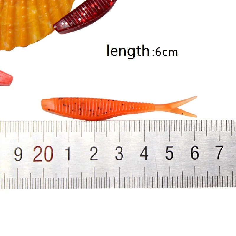 Swimbait Wobble 6cm cursor activo – Vinilo suave para carpa - imagen 4
