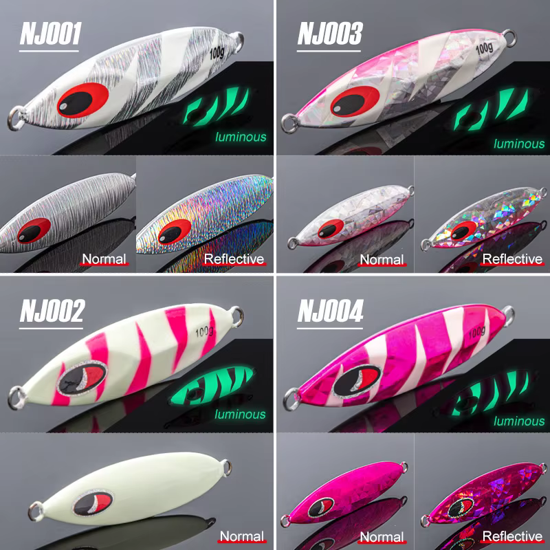 Noeby Jig Head Metal Luminoso – Slow Jigging en aguas profundas - imagen 3