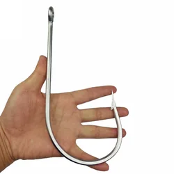 Anzuelo Tiburón 18/0 Acero Inoxidable para Pesca Mayor y Atún