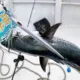 Anzuelos Jigging BKK de carbono con faldas de calamar luminosas - imagen 4