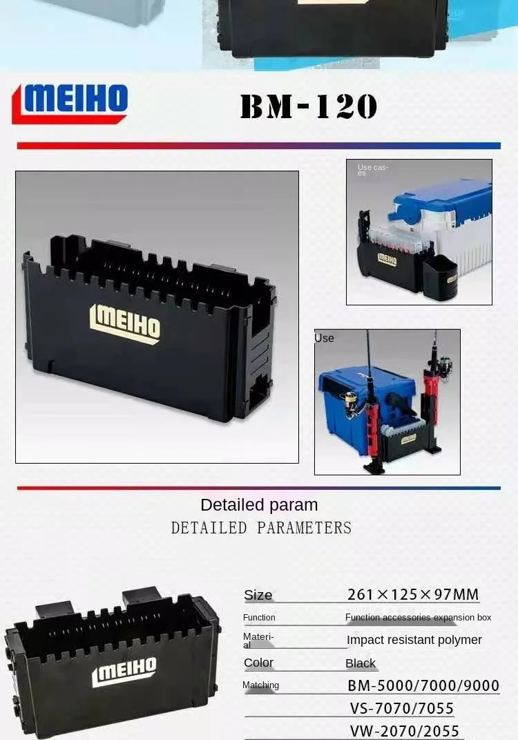 Caja de plástico para transporte de pesca