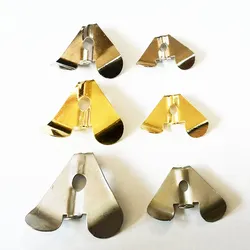 Paletas spinner de acero dorado y plateado