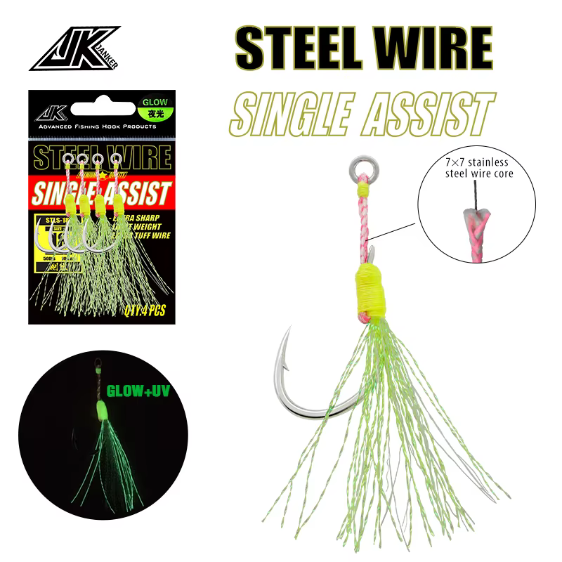 JK STLS-L Gancho de Pesca Luminoso – Alambre Resistente al Desgaste - imagen 5