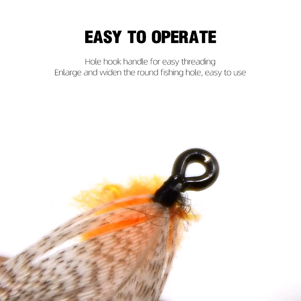 Ninfa Mayfly naranja MNFT – Pesca con mosca trucha - imagen 3