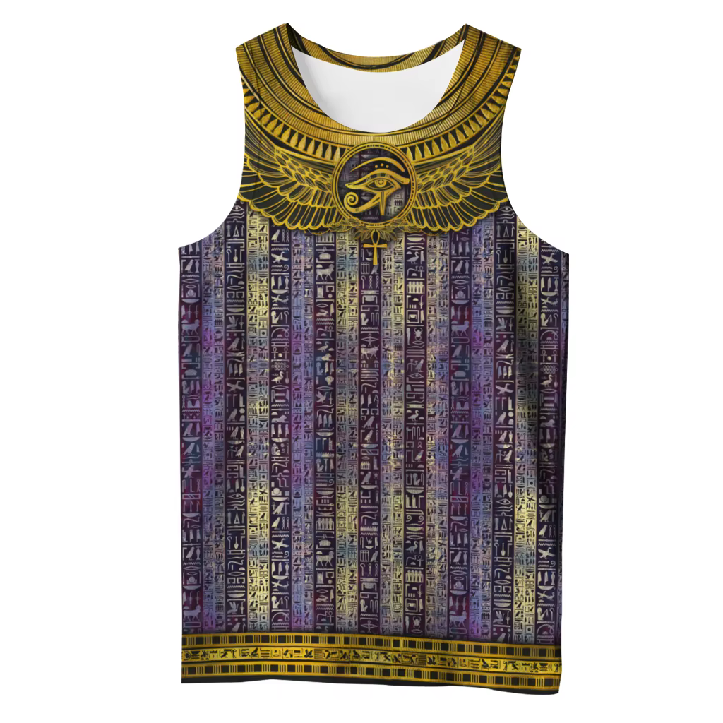 Chaleco estampado 3D Anubis y Ojo de Horus sin mangas - imagen 2