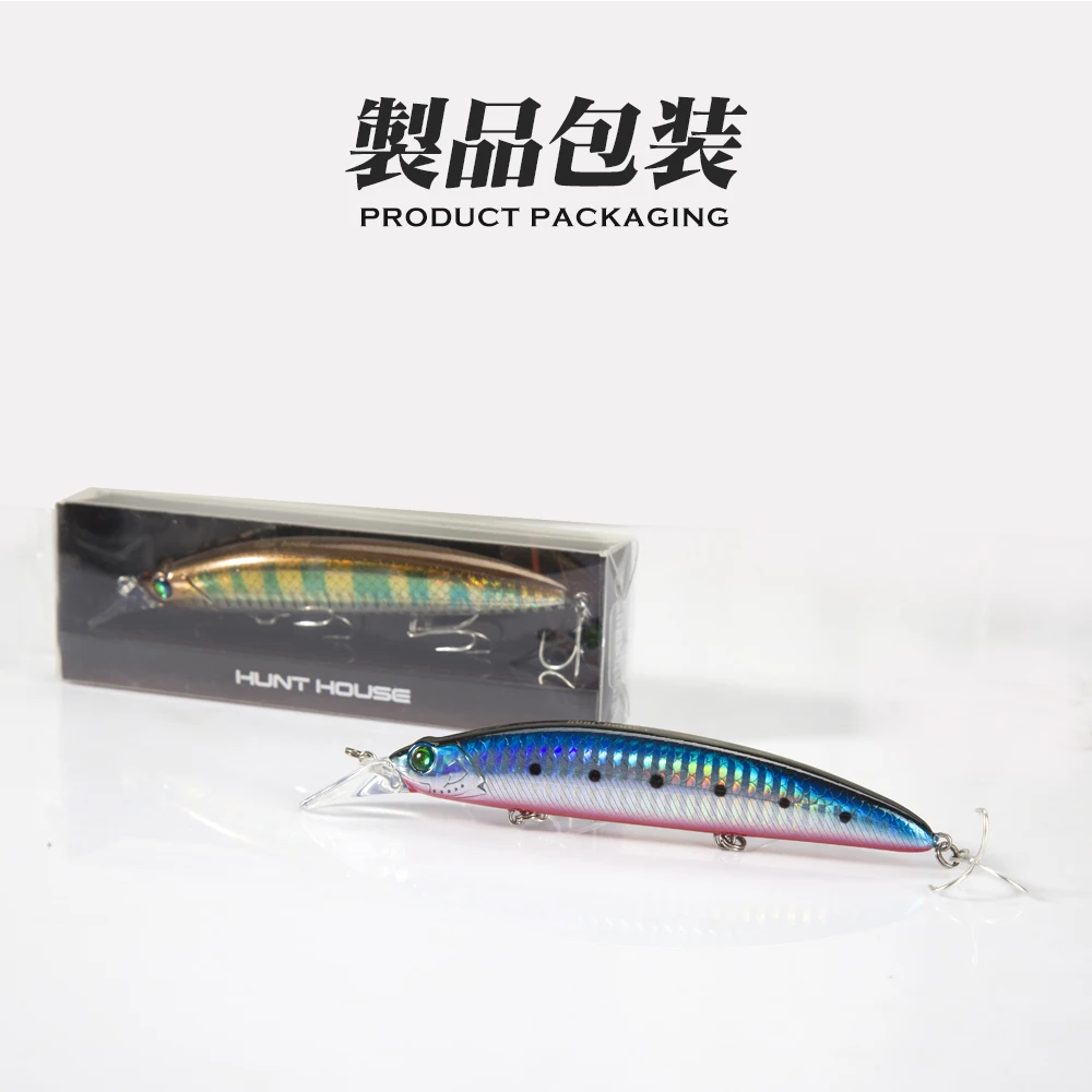 Hunthouse Gyodo Jerkbait – Minnow flotante topwater lubina - imagen 4