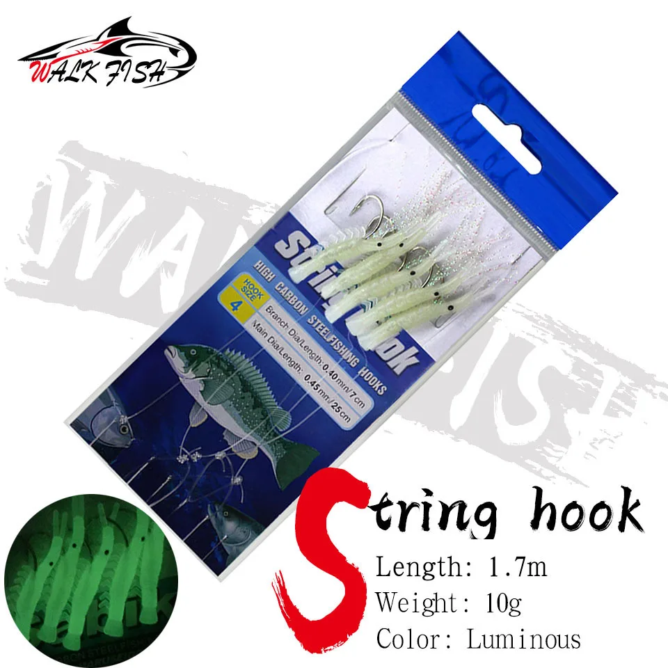 WALK FISH Señuelo Luminoso Camarón Suave para Pesca - imagen 3