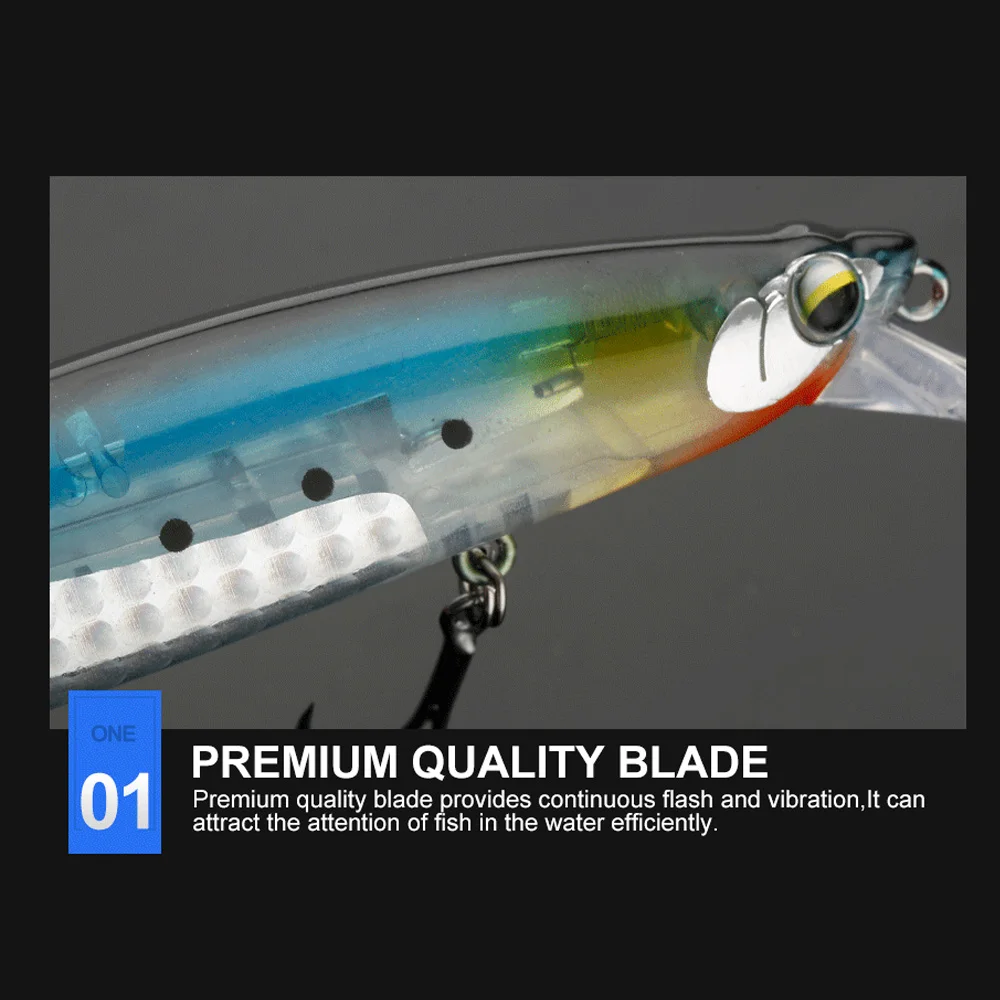JOHNCOO Minnow Wobbler - Senuelo flotante para pesca - imagen 3