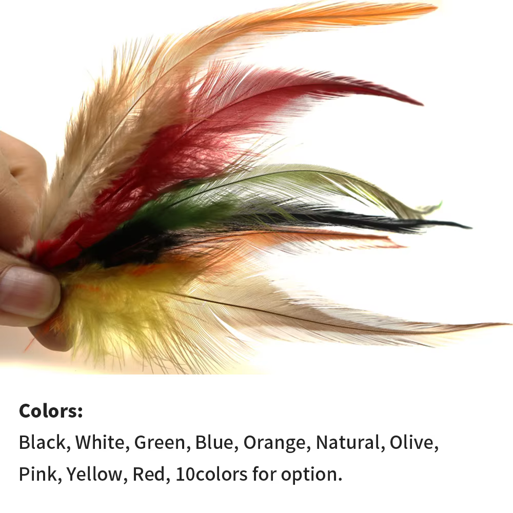 Wifreo Plumas Hackle Pollo Natural para Streamer y Bugger