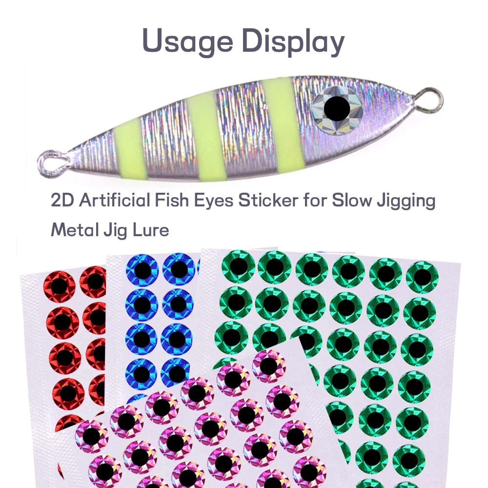 Ojos de Señuelo Planos WIFREO – Metal 3-12mm para Jigging Lento - imagen 3