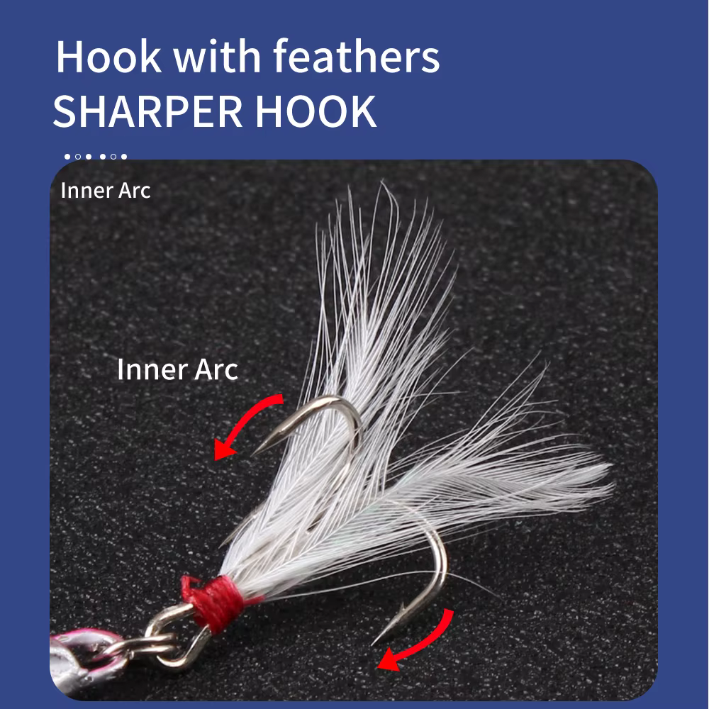 FTK Micro Jig metalico con ojos 3D para pesca en mar - imagen 5