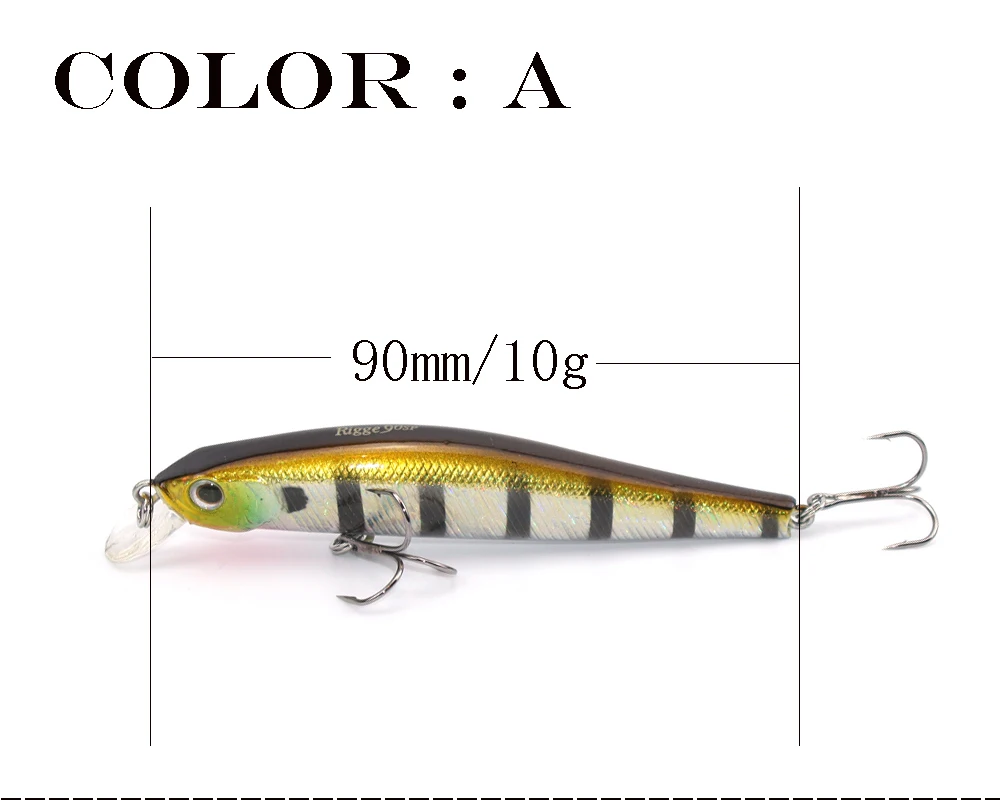 VOLIN-señuelo de fundición larga 90mm 10g