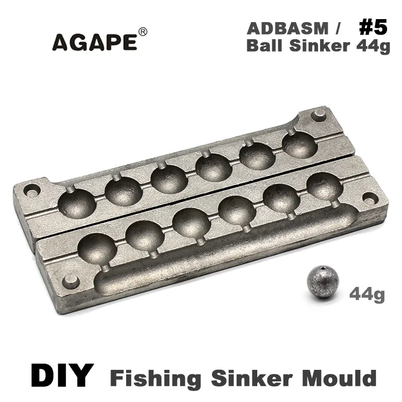 Agape ADBASM molde DIY para plomos de pesca con celdas - imagen 3
