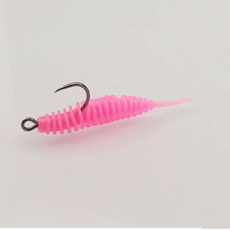 ESFISHING Tanta cebo de gusano para pesca en hielo – señuelo vinilo - imagen 5