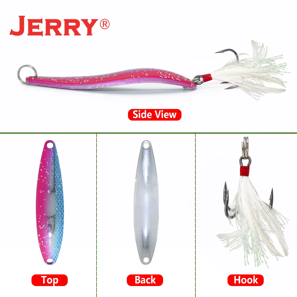 Jerry Vulpecula cuchara de pesca para lucioperca y salmón - imagen 2
