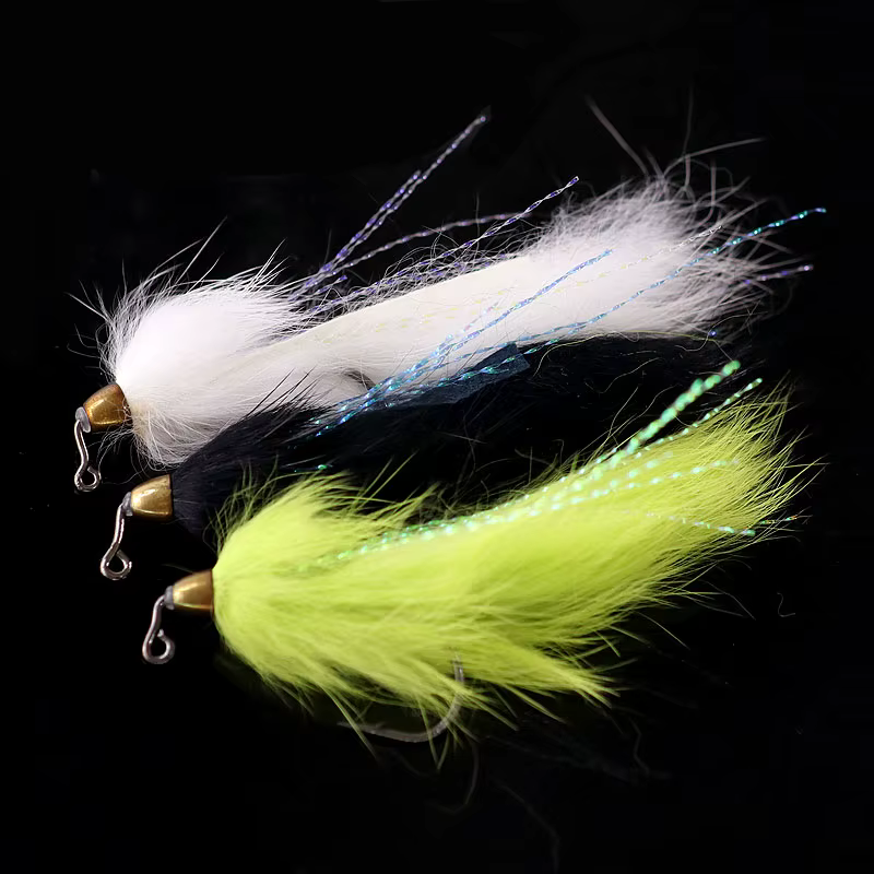 Streamer Copper Blaze 1/0 con cabeza de cuentas para trucha