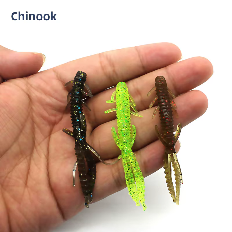 Chinook Señuelo de Camarón Bambú Silicona 70mm - imagen 5