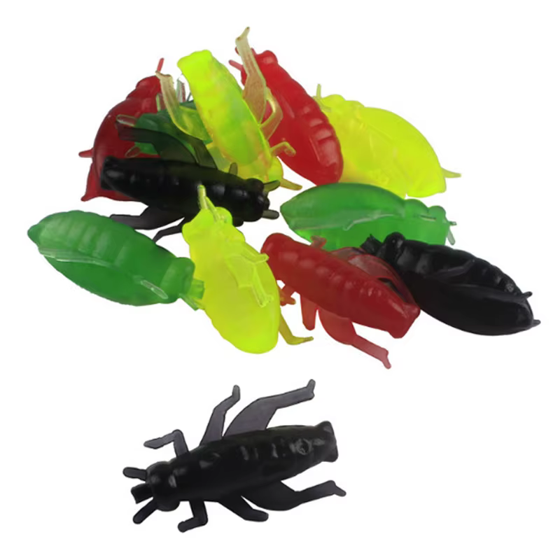 Señuelos grillo artificial saltamontes silicona – pesca - imagen 5