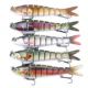 Swimbait cebo duro realista con anzuelo triple para lubina y trucha