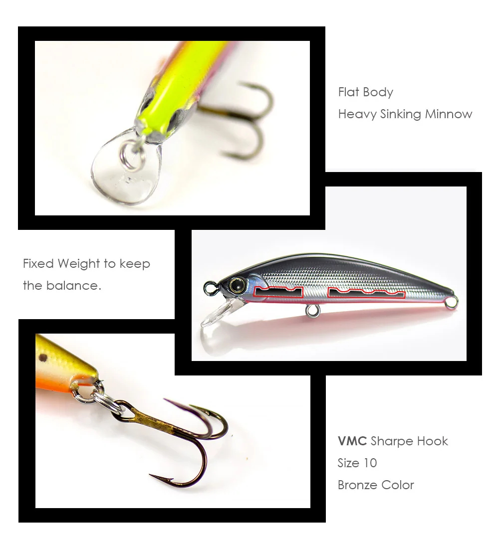 Opciones de color disponibles para el COUNTBASS Wobbler