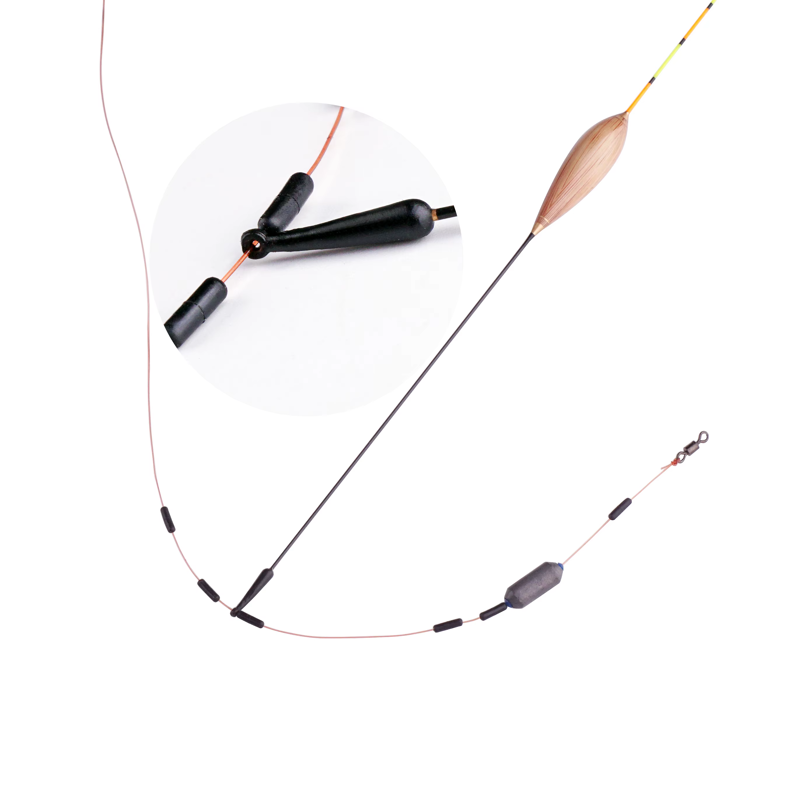 Soporte de Flotador Bobber – Goma, Tallas S M L para Pesca - imagen 2