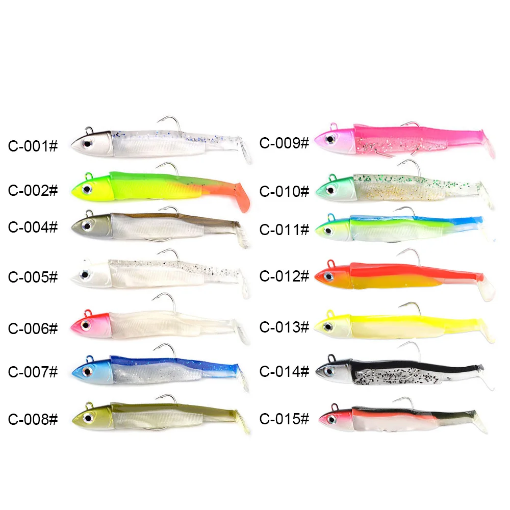 Minnow jig blando para Lucio y Zander – Vinilo con anzuelo 70-90mm - imagen 4