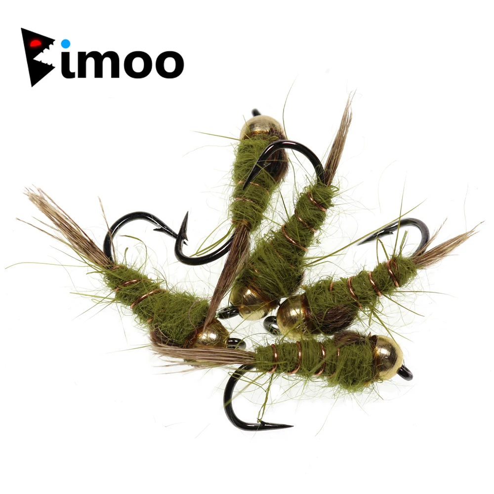 Ninfa Hare's Ear Bimoo #14 – Cucharón de latón para trucha - imagen 5