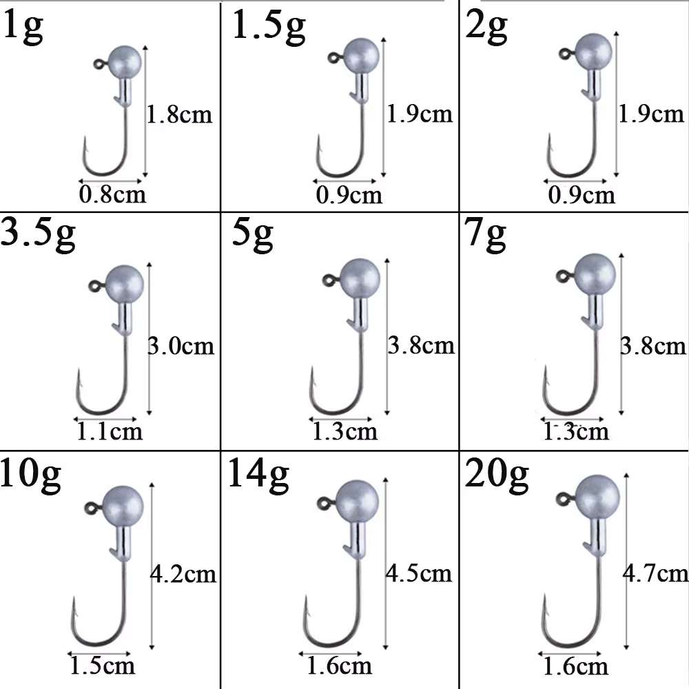 Anzuelos Jig Head peso pesado para pesca - imagen 5