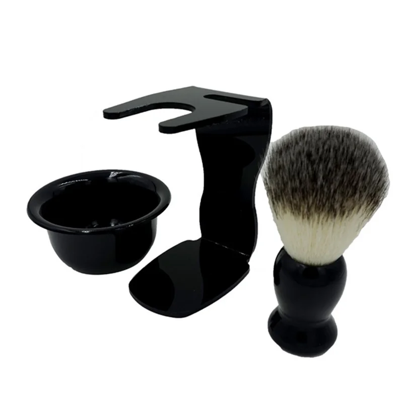 Brocha de afeitar con cerdas suaves y mango ergonómico