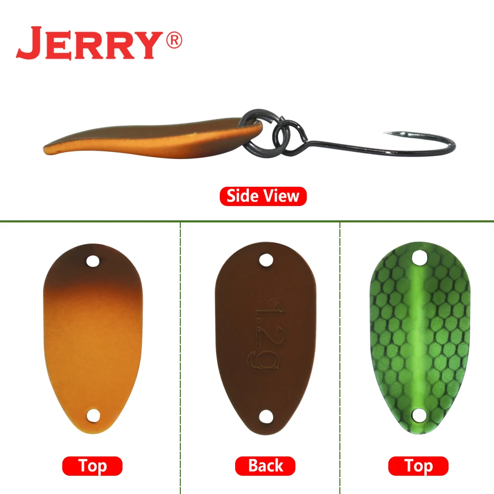 Cucharas giratorias Jerry Gemini-Micro – Metal con colores UV - imagen 2