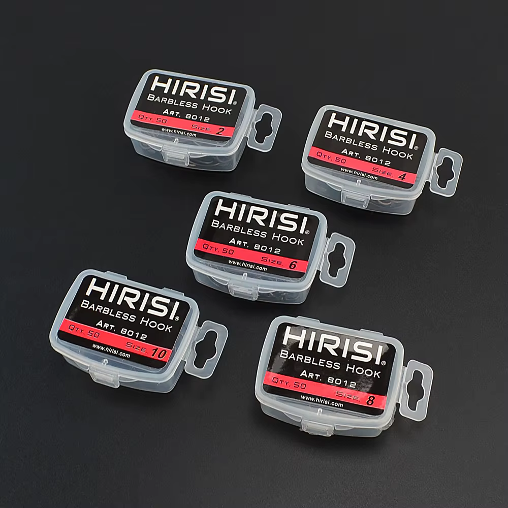 Hirisi Anzuelos de pesca acero inoxidable recubiertos sin púas - imagen 5