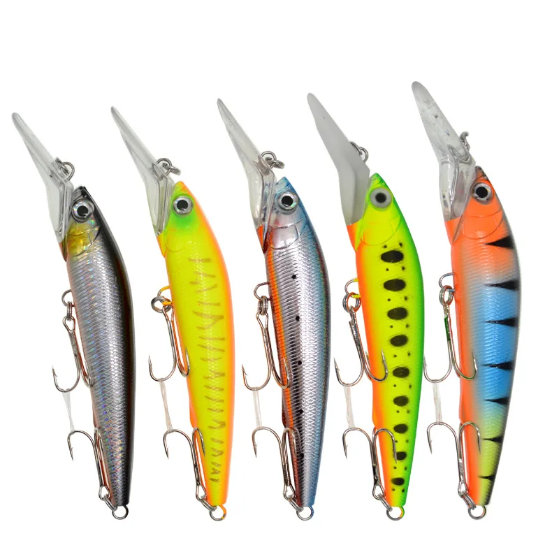 Señuelo de pesca WLDSLURE de aguas profundas, cebo duro de pececillo grande