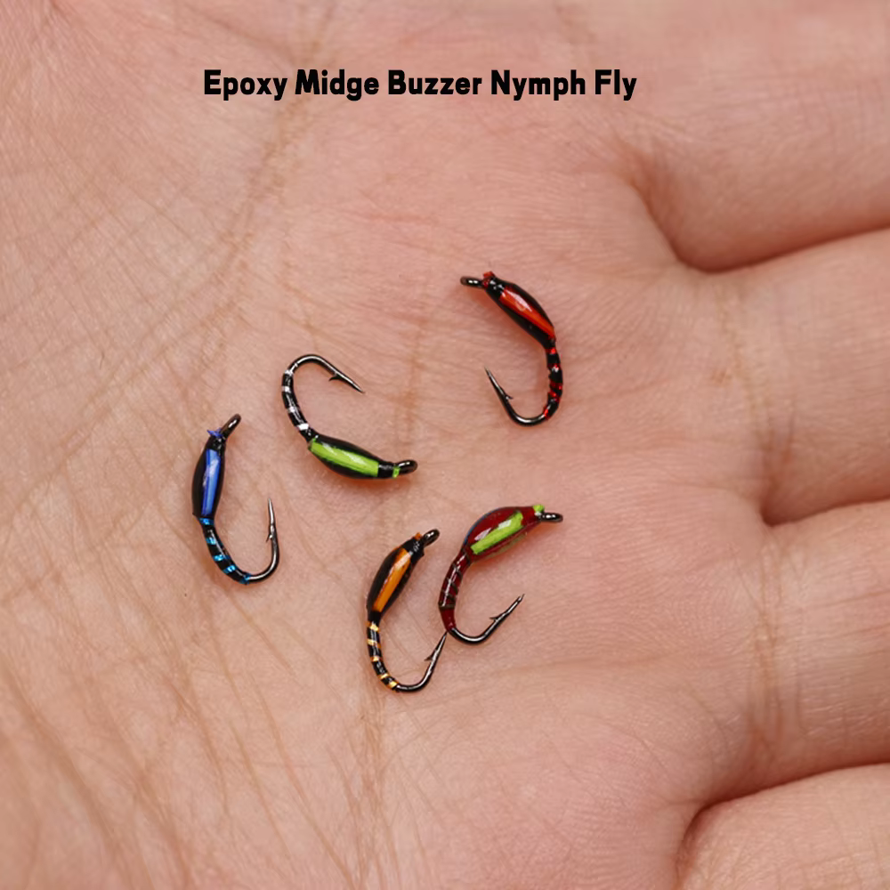Ninfa Buzzer Wifreo Epoxi UV – Midge para trucha - imagen 2
