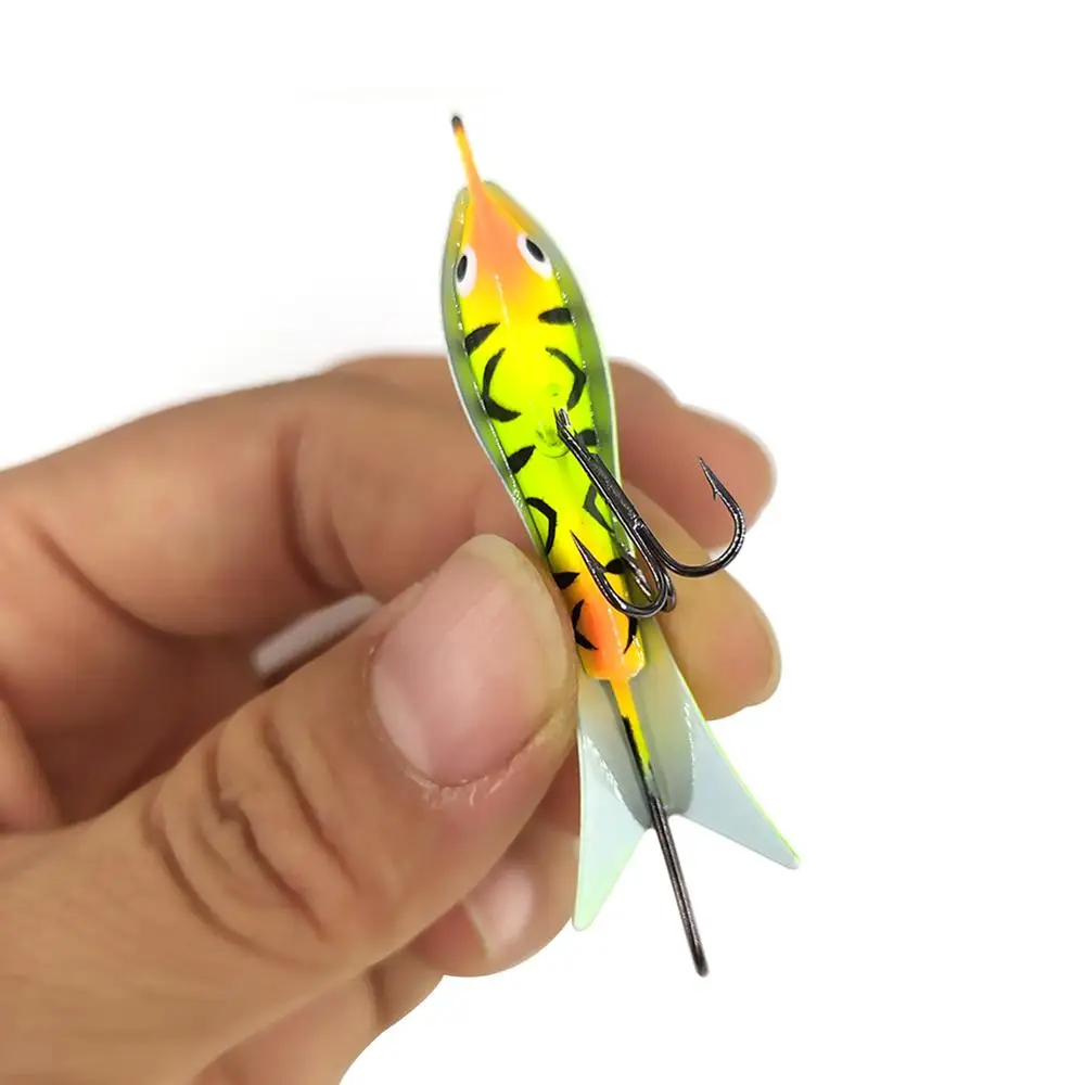 Señuelo equilibrador para pesca en hielo de metal con plantilla - imagen 3