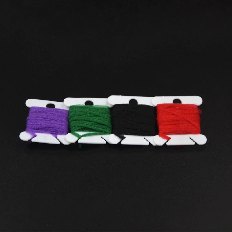 Detalle del material de fibra para alas de mosca seca