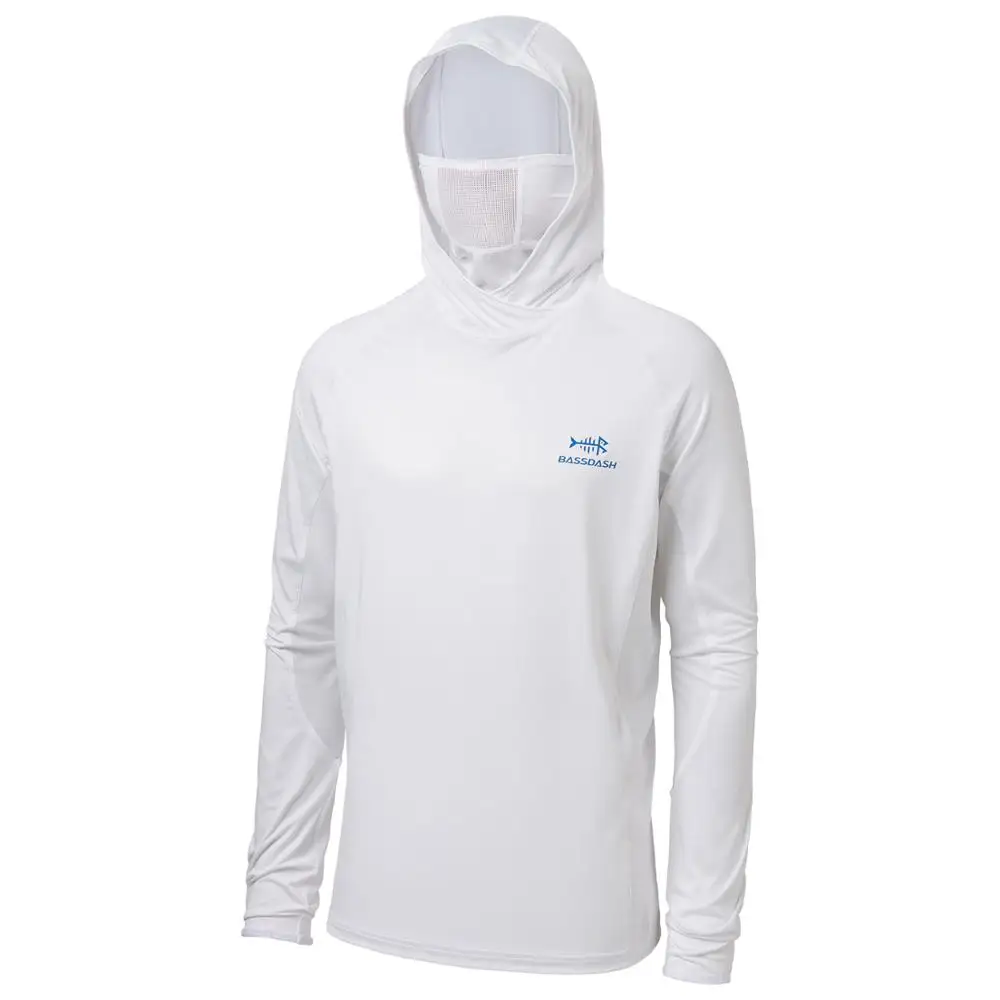Camisa de pesca Bassdash con capucha y manga larga UPF50+