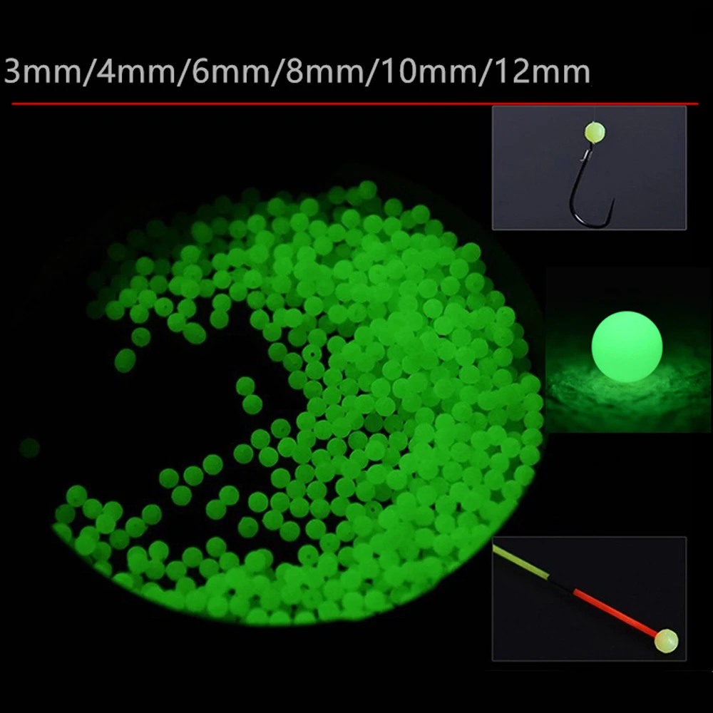 Espaciadores fluorescentes para señuelos – Cuentas caucho varias tallas - imagen 5