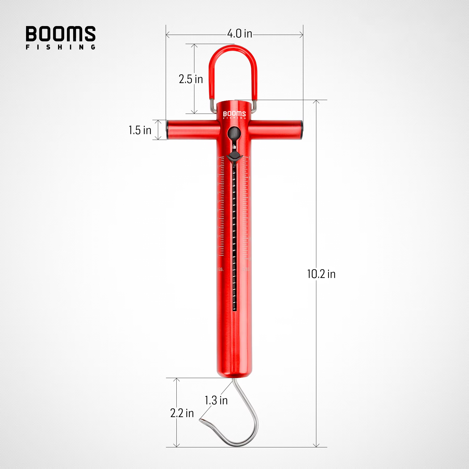Báscula de pesca TS1 Booms Fishing - Tubo de aluminio con gancho - imagen 3