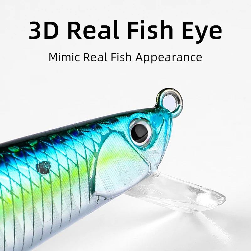 BEARKING PRO Señuelo duro flotante – wobbler minnow acción delgada