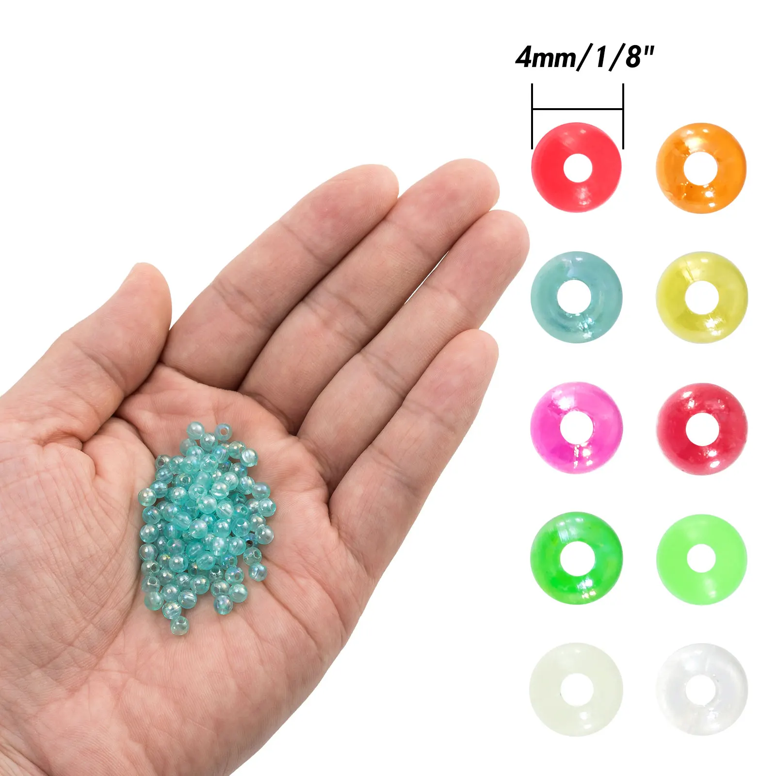 Cuentas para Texas Rig 4mm – Flotantes de separación profesionales - imagen 2