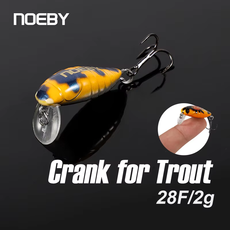 Noeby Crankbait Minnow Flotante 28mm para Trucha