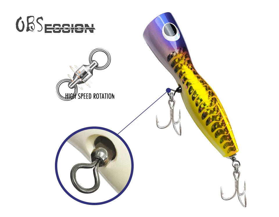 Popper con anillo guía de acero inoxidable