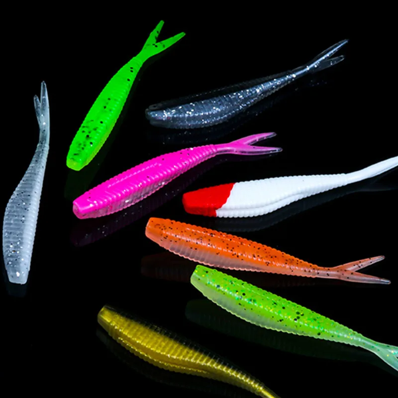 Señuelo suave cola horquilla para Texas Rig Drop Shot – Lubina - imagen 3