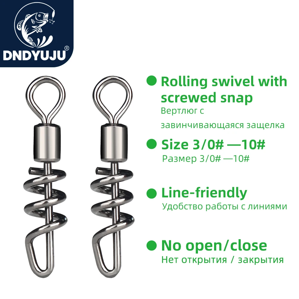 Anillo giratorio con rodamiento de bolas para pesca - Conector