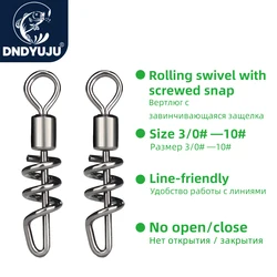 Anillo giratorio con rodamiento de bolas para pesca - Conector