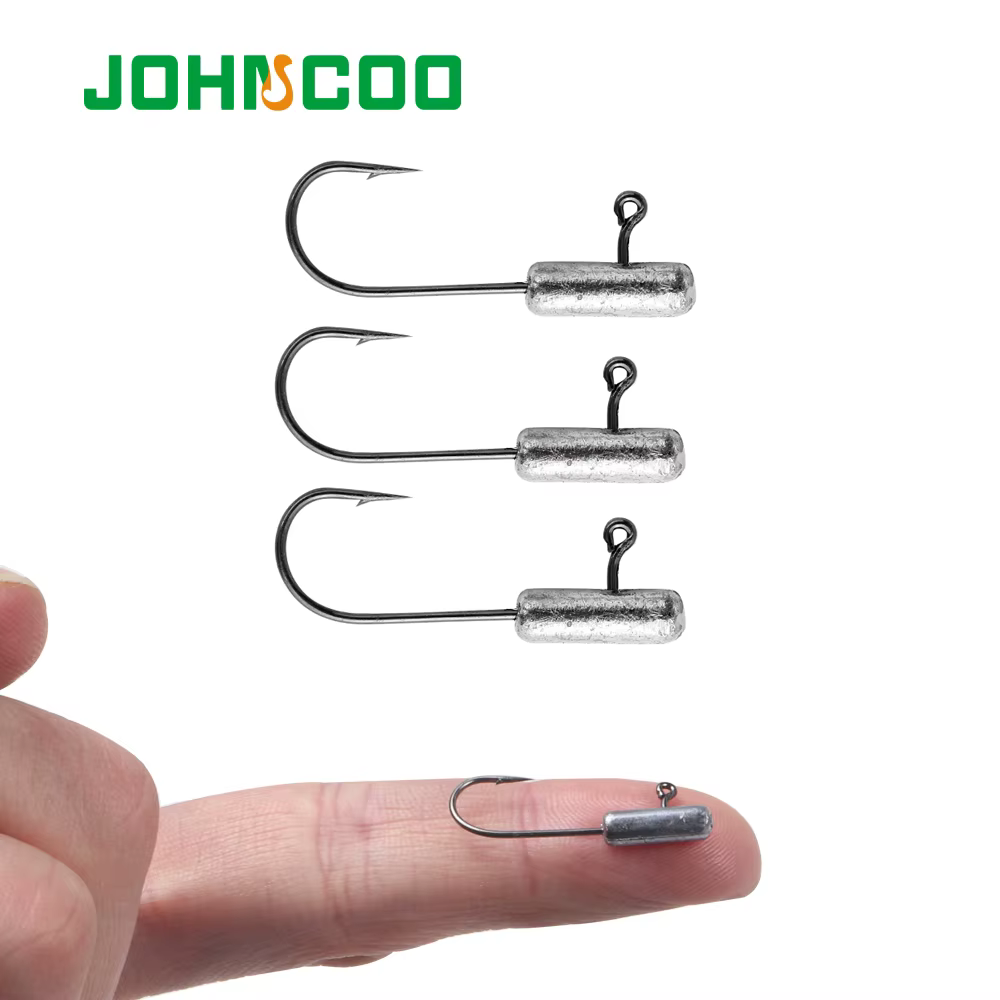 JOHNCOO Mini Jig Head para señuelo suave y trucha - imagen 3