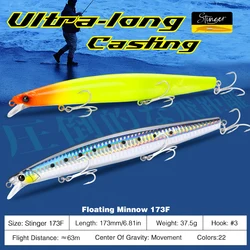 Señuelo Tsurinoya 173F – Minnow duro para agua salada